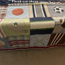Pottery Barn Quilt And Sports Bag