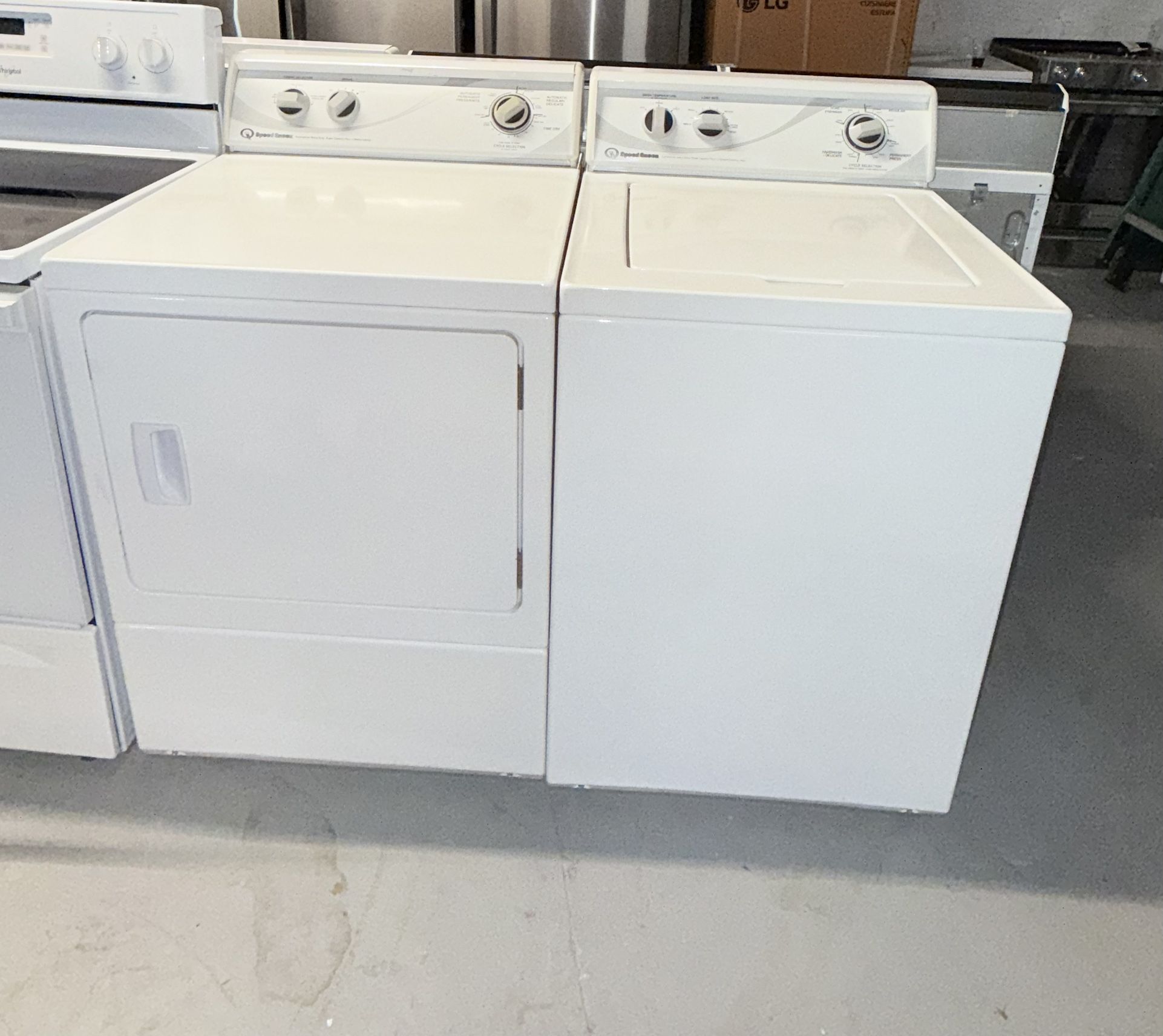 SPEED QUEEN ELECTRIC COMBO LIKE NEW WORKING WITH HIGH EFFICIENCY 90 DAY WARRANTY 