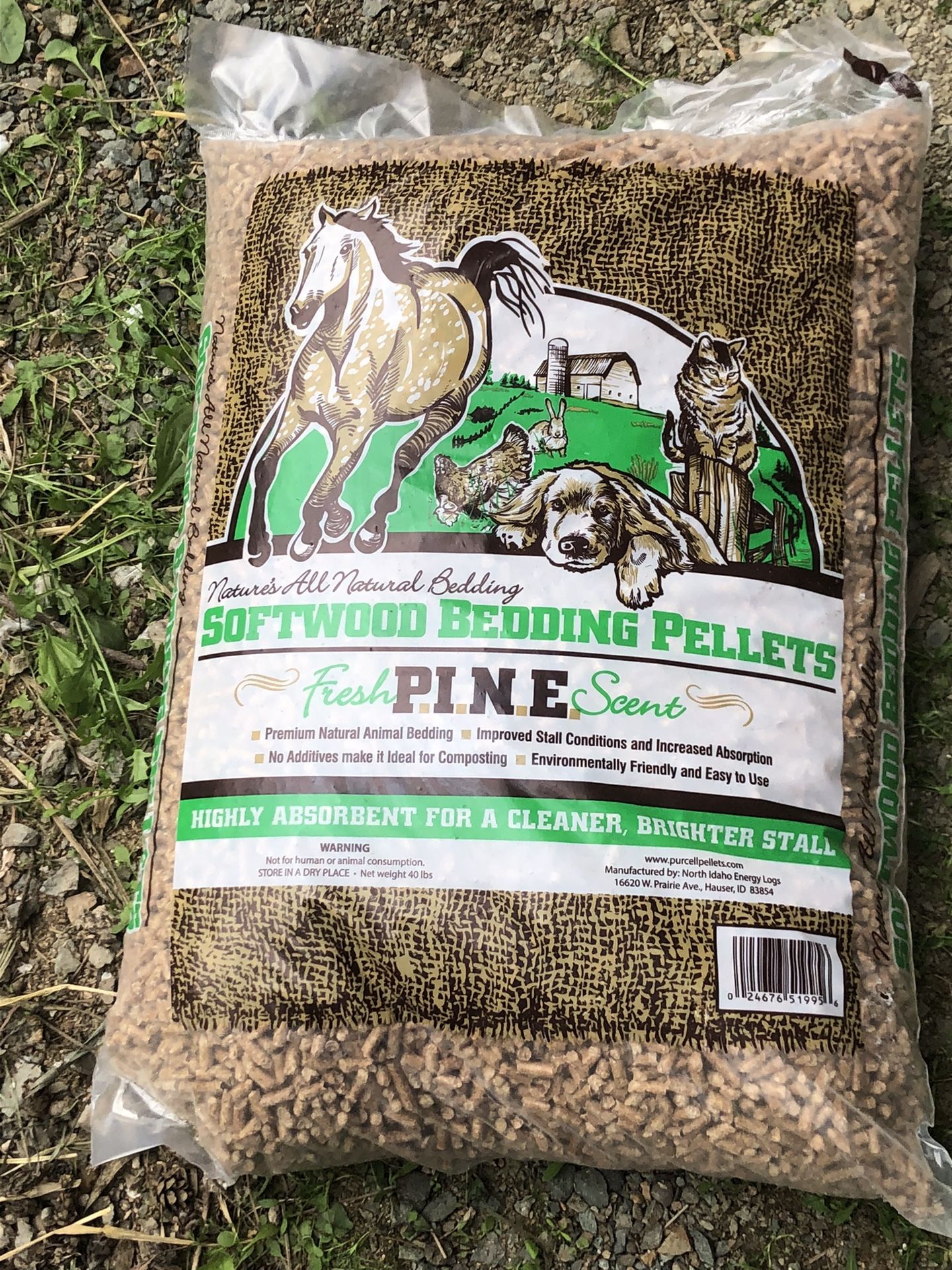 5 x 40 Lb Bags Softwood Bedding Pellets