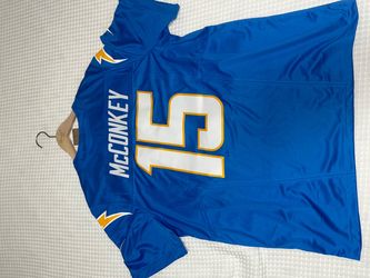 Men's Los Angeles Chargers Ladd McConkey Nike Powder Blue Team Vapor F.U.S.E. Stitched Limited Jersey
