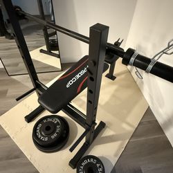 Weight Bench Set Up 