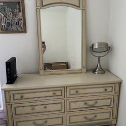 Bedroom Dresser, Desk And One Night Table