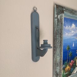 One Wooden Candle Holder 