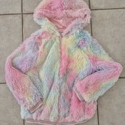 Girl Fluffy Coat/jacket/sweater Pink
