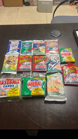 Vintage 1990&1991 baseball and football cards