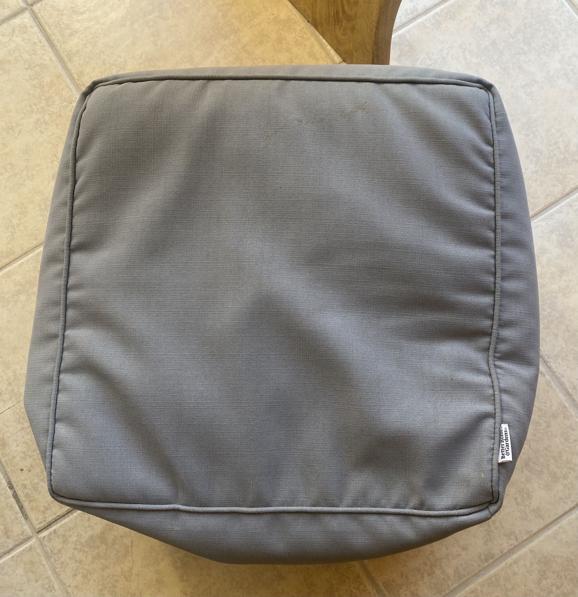 Two Grey Ottomans/bean Bags/poofs