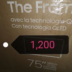 SAMSUNG 75"INCH QLED 4K THE FRAME LS03D