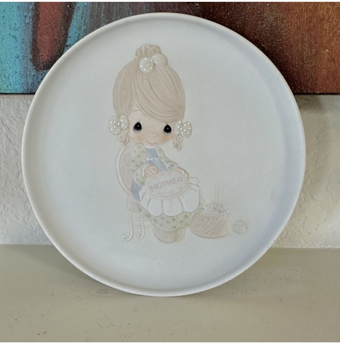 Precious Moments Mother See Dear Vintage Collectors Plate
