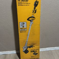 Dewalt 20V MAX 14 in. Brushless Cordless Battery Powered Foldable String Trimmer Kit 