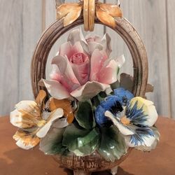 Vintage Capdomonte Porcelain Flower 