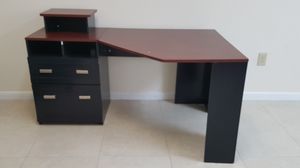 Bush Furniture Wheaton Reversible Corner Desk With Dile Drawers