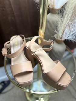 Platform-Block Heel Sandals
