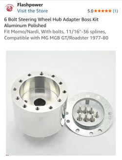 6 BOLT STEERING WHEEL HUB ADAPTER