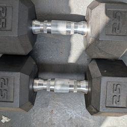 25 Pound Dumbbells 
