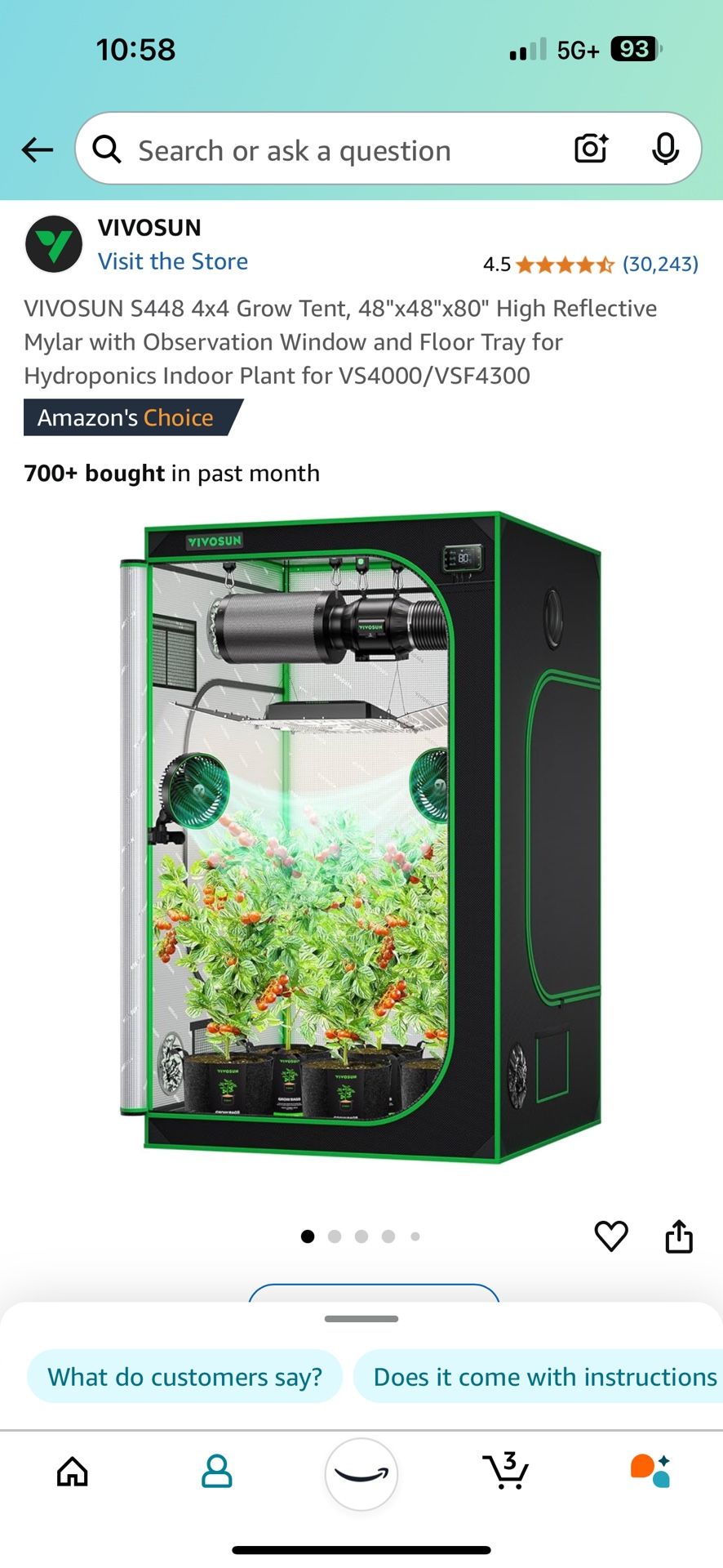 Vivosun Grow Tent - BRAND New