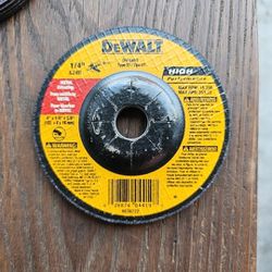 DeWALT DW4419 4" Diameter Aluminum Oxide Abrasive Grinding Wheel, 1/4" Thick