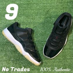 Size 9 Air Jordan 11 Retro Low “72-10” ⌚️