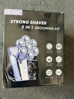  5 In 1 Electric Head Shaver for Bald Men Elctric Shaver 7D Cordless Razor 