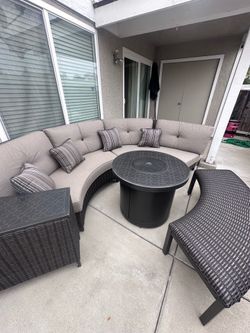 Outdoor-Patio Furniture+Fire Pit