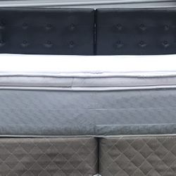 King Size Bed with Mattress Set 