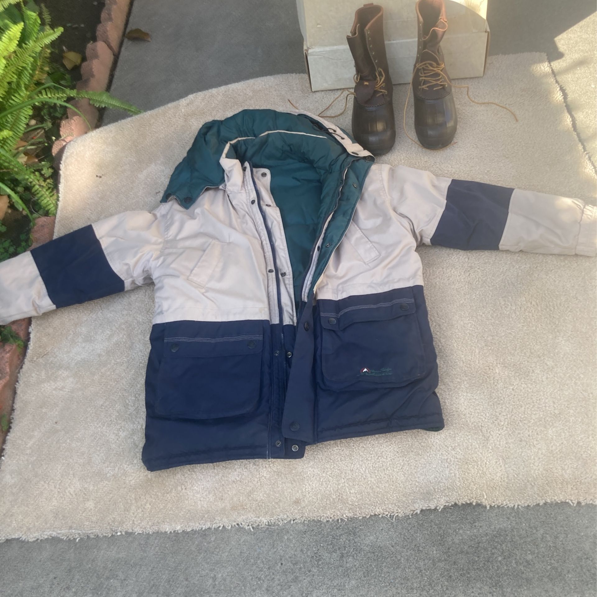 Schemes Boots Size 11 And Stone Ridge Jacket