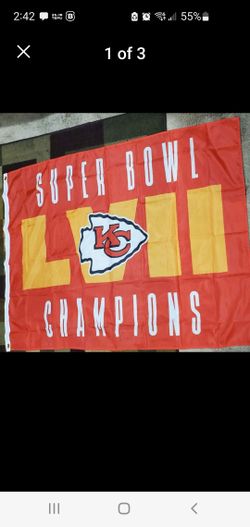 New In Pack KC Chiefs Superbowl Flag 3x5