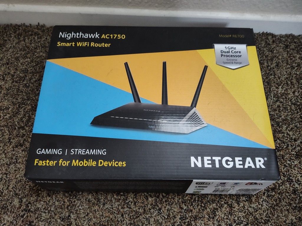 Netgear Nighthawk R6700 AC1750 Dual Band Wifi Router