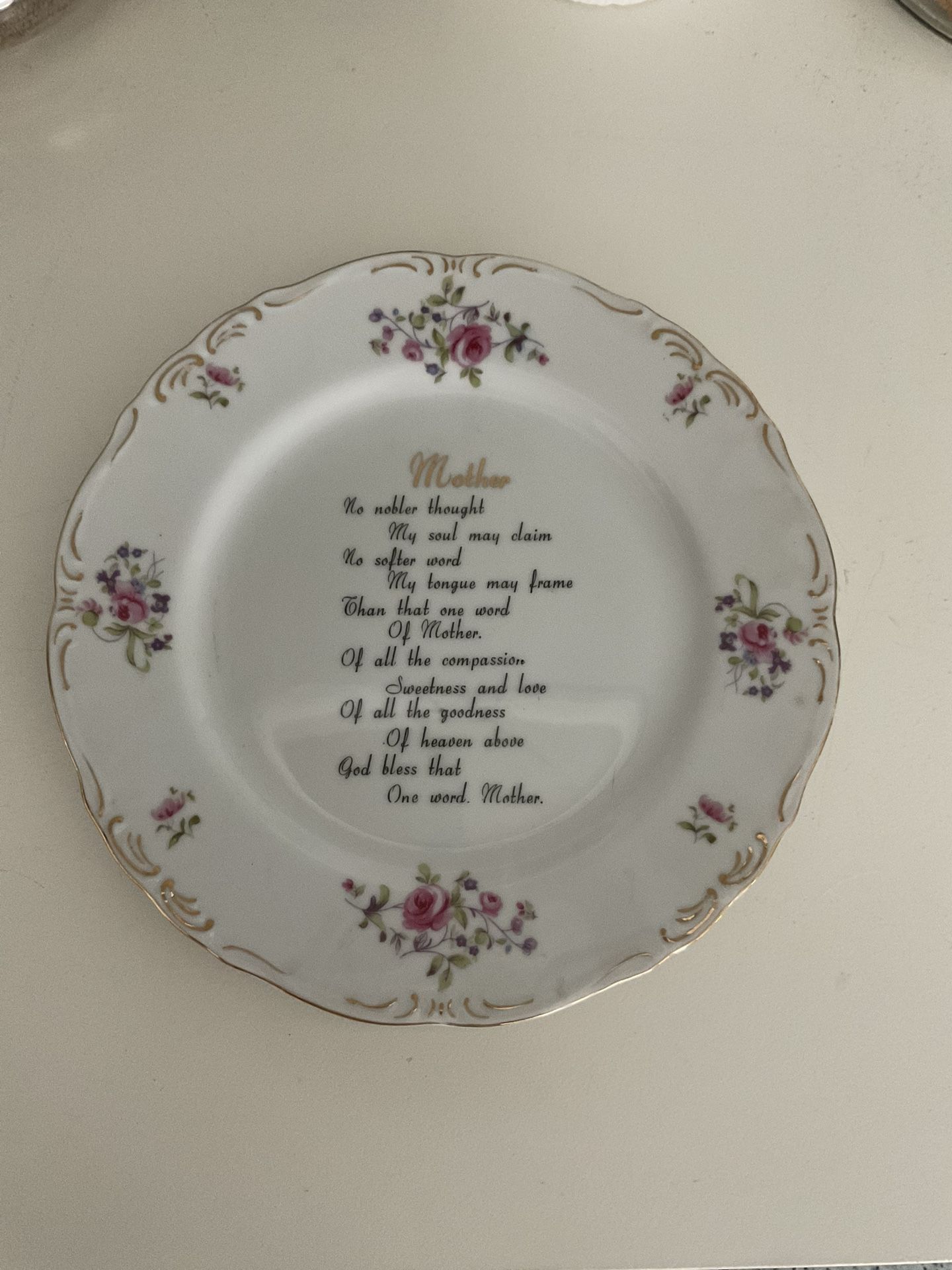 Mother’s Day Plate Vintage