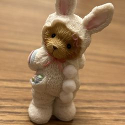 Cherished Teddies Bear in Easter Bunny Rabbit Costume Collectible Figure Avon 