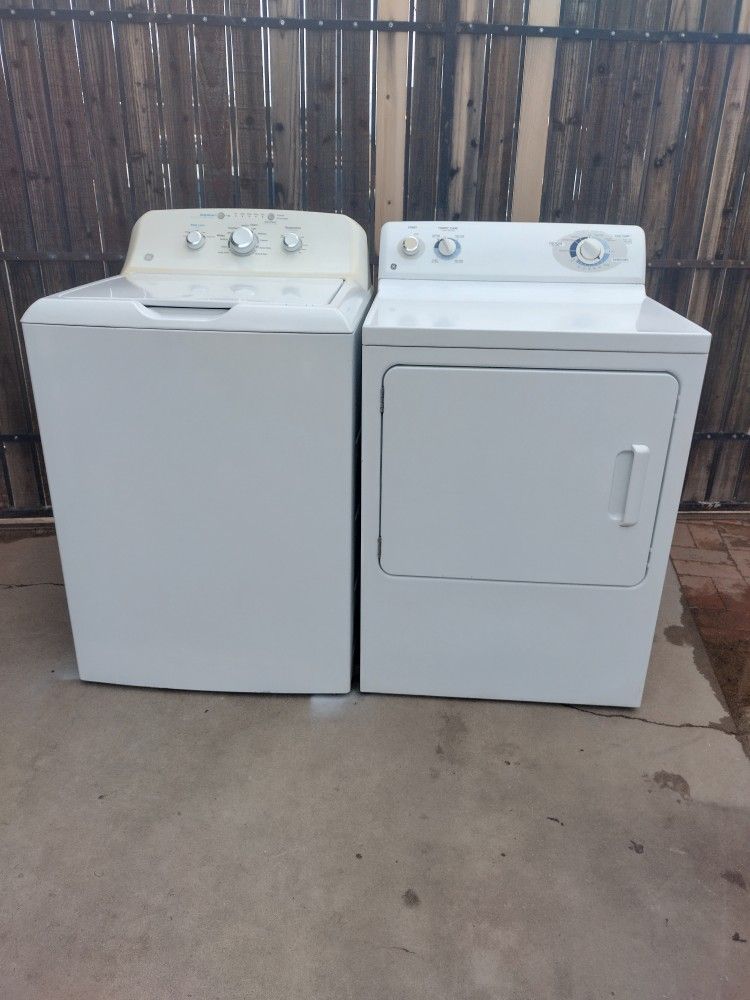 GE Top Loader Washer, AND GE Electric Dryer