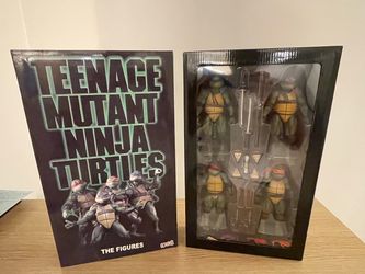 Teenage Mutant Ninja Turtles 2018 The Figures 4 Pack TMNT Movie NECA SDCC 1990
