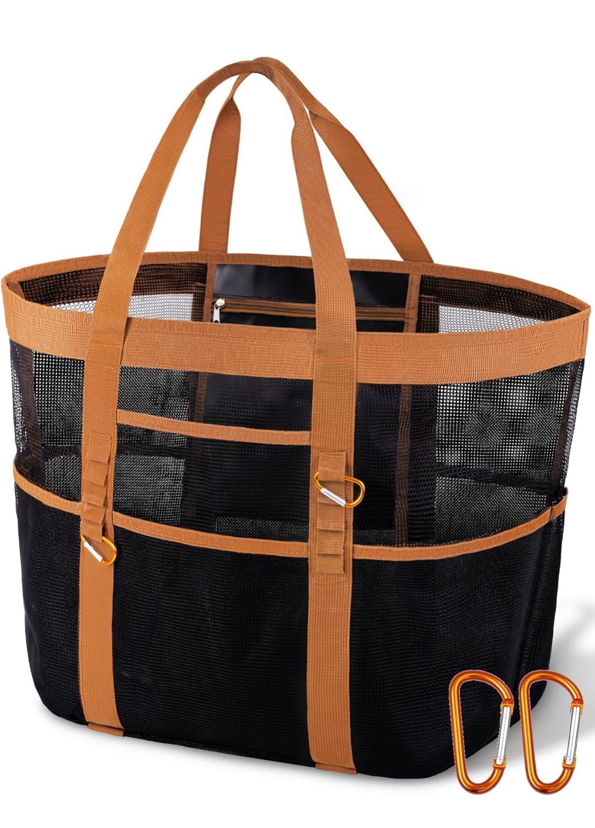🏖 Chic & XX-Large Waterproof Mesh Beach Bag – New