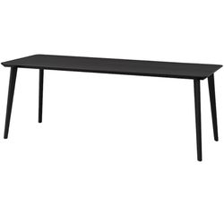 Black Dining Table 6.6 feet long, Ikea, Lisabo