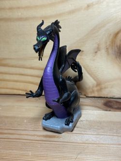 DISNEY STORE SLEEPING BEAUTY MALEFICENT DRAGON 4.5" FIGURE 2014 #scrappy