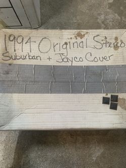 PRICE DROP Original General Motors stereo set out of a 1994 Chevy suburban takeoff when it was converted