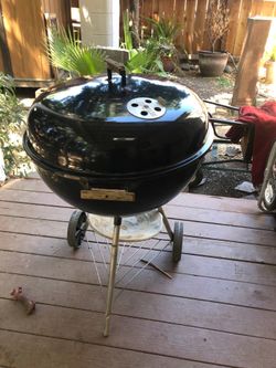Weber barbecue pit