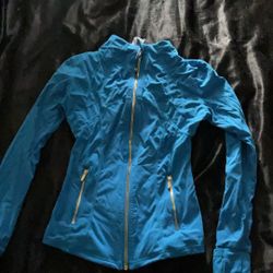 Blue Lululemon Gold Zip Up  