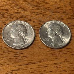 3x 90% Silver Coins – Washington Quarters & Mercury Dime 
