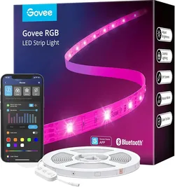Govee 100ft LED Strip Lights, Bluetooth RGB LED Lights with App Control, 64 Scenes and Music Sync LED Strip Lighting for Bedroom, Living Room, Kitchen