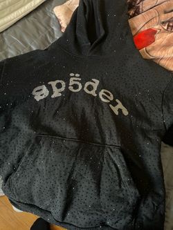 Spider rhinestone hoodie