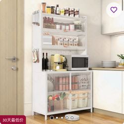 6-Level Flip Door Metal Pantry Cabinet - 73'' Tall Anti-Tip Storage Hutch With Pegboard For Home Multi-Scene Use