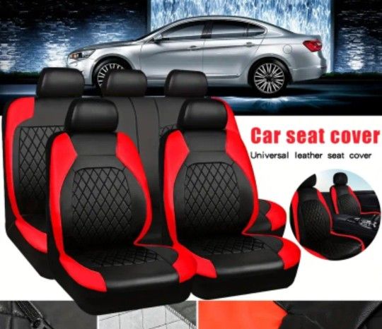 Leather Car Truck Suv Seat Covers " ONE SIZE FITS ALL "