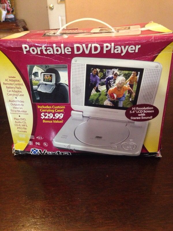 $$ Vextra 5.4 LCD portable DVD player new $$