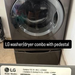 LG Washer/dryer Combo With Pedestal Drawer