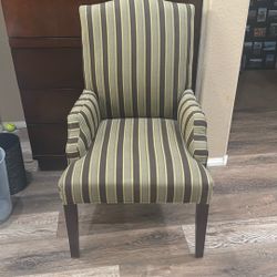Striped Arm Chair