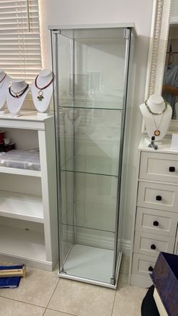 Bellatrix Glass White Curio Cabinet Cabinet by Coaster