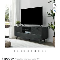 Larsen Smart Tv Stand With Audio System Color white 