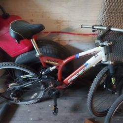 Dual suspension mountain bike