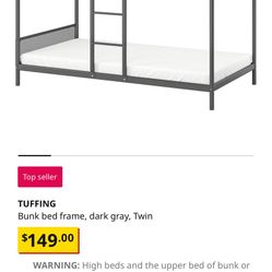 Bunk bed (Mattress NOT included) 