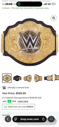 Wwe world heavyweight championship replica